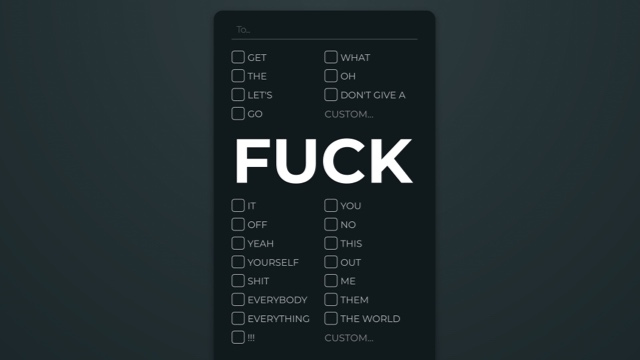 The Fuck Cards
