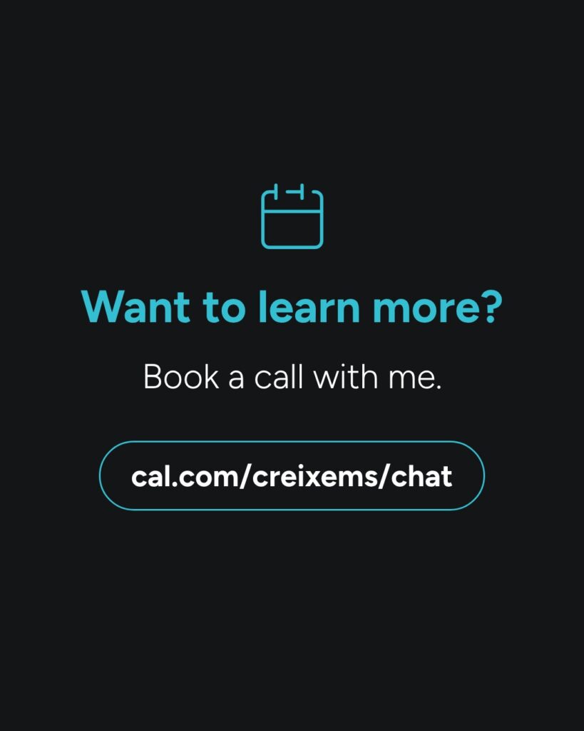 Book a call: want to learn more? Book a call with me.